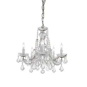  Crystorama Maria Theresa Chandelier Draped in Clear Cut 