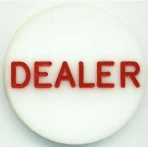  Poker Dealer Button/Poker Dealer Puck Red Printed Sports 