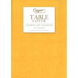  Caspari Paper Linen Tablecloth Yellow Color 5 x 8 