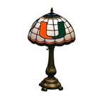   Company Memory Company Miami Hurricanes Stained Glass Table Lamp