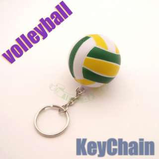 Fashion Sports Christmas Gift ornaments Volleyball Charm KeyChain Ring 