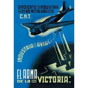  The Aviation Industry The Arm of Victory 12x18 Giclee on 