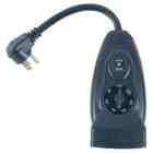GE 15 Amp Plug In Dual Outlet Light Sensing Timer