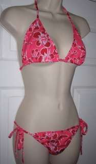 Brazilian Cut Bathing Suit Swimsuit String Bikini Pink  
