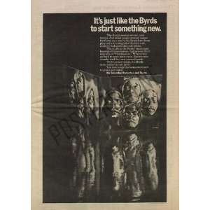  Byrds Byrdmaniax Original LP Promo Poster Ad 1971