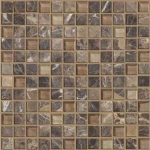   Mixed Up 1 x 1 Mosaic Marble Accent Tile in Dakota