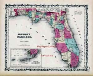 1860 Johnson map of Florida 19  