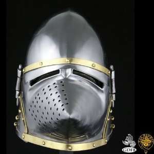   Houndskull Bascinet 14G steel size M Medieval Helmet 