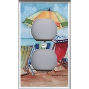   At the Beach Single duplex Outlet Wall Switch Plate