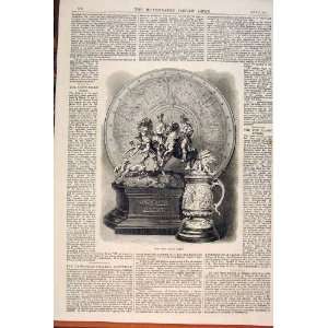 Ascot Races Prize Plate Hunt Cup Old Print 1871