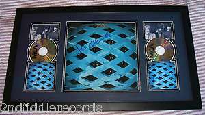   Framed 16 x 31 Autographed TOMMY Album & CD Display with JSA COA
