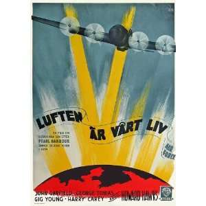 Air Force Movie Poster (11 x 17 Inches   28cm x 44cm) (1943) German 