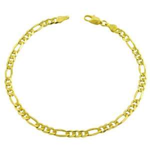   14 Karat Yellow Gold Figaro Link Bracelet (8.25 inch) Jewelry