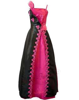 Beaded Flower Trim Open Hem Evening Formal Gown Dress M L XL 2XL 3XL 