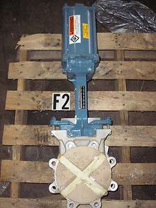 Sartell 6 Stainless Steel Flanged Knife/Gate Valve w/ Pneumatic 