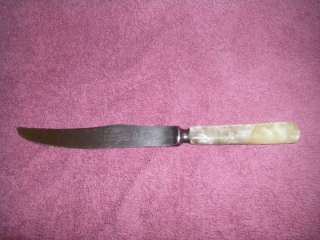 Vintage B. Thomas & Co. Sheffield Mother of Pearl Handle Knife 
