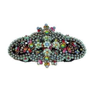  Michal Negrin Magnificent Hair Brooch Decorated with Hand 
