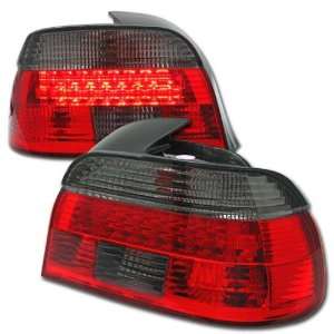 BMW 5 Series Led Tail Lights RED Smoked LED Tail Lights 1997 1998 1999 