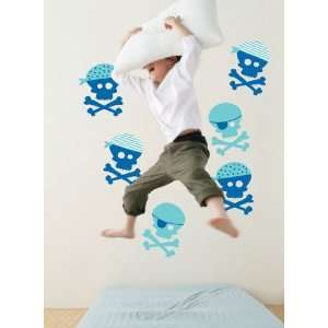  Forwalls Blue Pirates Removable Wall Decals Baby