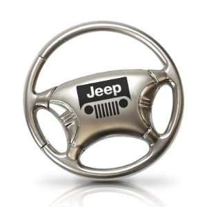  Jeep Grill Logo Steering Wheel Style Key Chain, Official 