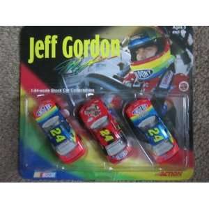  Jeff Gordon 3 Car Set 164 Scale Stock Car Collectables 