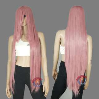 40 inch Hi_Temp Series Dark Pink Long Cosplay DNA Wigs 851608  