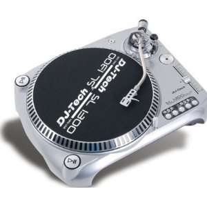  DJ Tech SL 1300 MK6 Quartz Drive DJ Turntable (Silver 