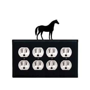  Horse   Quad. Outlet Electric Cover Electronics