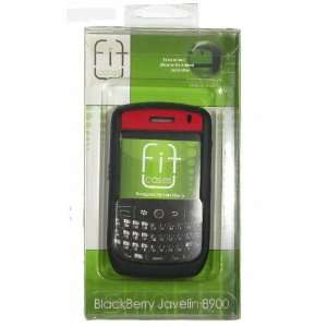 Blackberry Javelin 8900 Black and Red Soft Silicone Case Cover