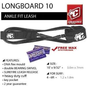   of Leisure 10 Longboard Surf Leash   Ankle