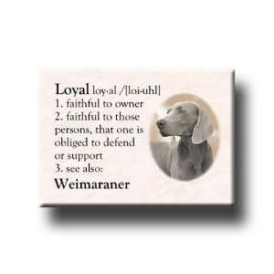  Weimaraner Dictionary Loyal Fridge Magnet 