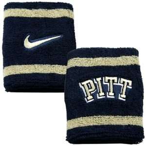 Nike Pittsburgh Panthers Navy Blue Elite Wristbands  