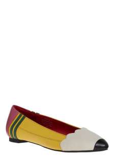 Pencil Me In Flat by Jeffrey Campbell   Yellow, Pink, White, Work 
