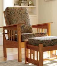 Morris Chair with Chenille Tapestry Cushions