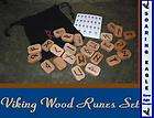 standard viking 25 wood runes new sealed set velvet bag