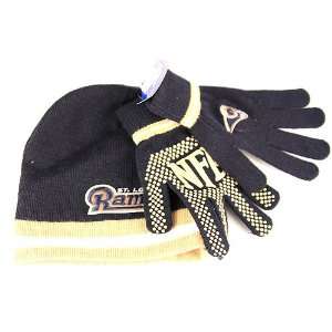  St. Louis Rams Youth Beanie and Glove Set 