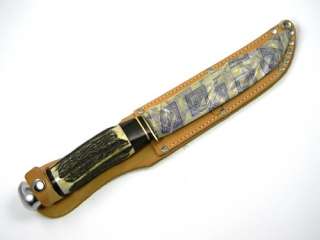 vintage handmade Jim Bowie hunting knife from a private collection 