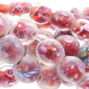  Clear/Red/Pink/Green  Ball Plain   12mm Diameter, Sold by 16 Inch 