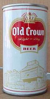 OLD CROWN BEER Pull Tab Can Peter Hand Chicago ILLINOIS  