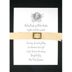  Wedding Invitations Kit Forest with Cream Belt and Buckle 