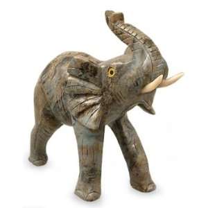 Soapstone statuette, Elephant Majesty