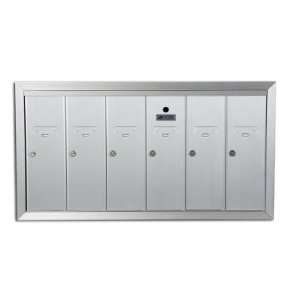   Vertical Series, 7 Door Mailbox, Anodized Aluminum