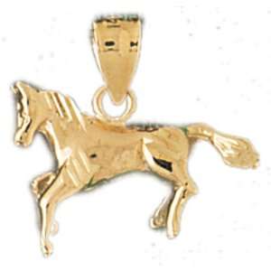   14K Gold Pendant 3 D Horse 2.3   Gram(s) CleverEve Jewelry