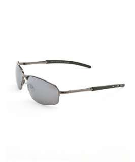 Silver (Silver) Sporty Half Rim Wrap Sunglasses  238751192  New Look