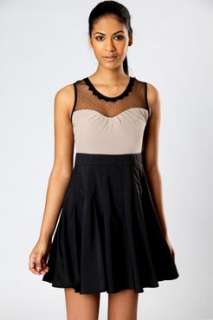 Sale  Dresses  Mandy Mesh Detail Fit & Flare Dress