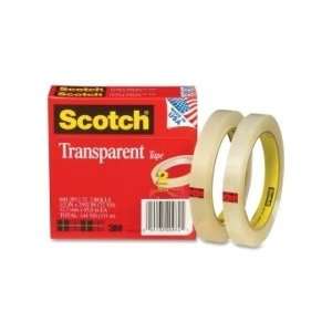  Scotch Glossy Transparent Tape   Clear   MMM6002P1272 