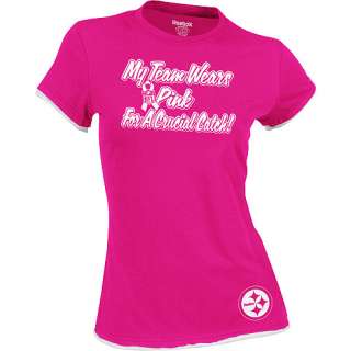 Reebok Pittsburgh Steelers Womens Breast Cancer Awareness My Team 