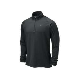  Nike Mens Element Half Zip Running Shirt Black Size Large 