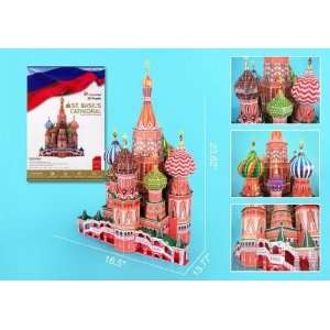  Fun 3D Puzzle   St. Basils Cathedral (MC093h)    Comes with a Free 