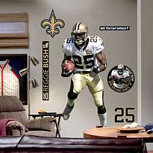 Fathead New Orleans Saints Reggie Bush Player Wall Graphic    